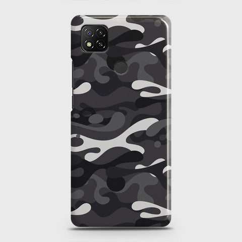 Xiaomi Redmi 9C Cover - Camo Series - White & Grey Design - Matte Finish - Snap On Hard Case with LifeTime Colors Guarantee