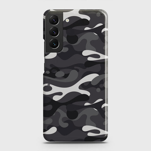 Samsung Galaxy S22 Plus 5G Cover - Camo Series - White & Grey Design - Matte Finish - Snap On Hard Case with LifeTime Colors Guarantee