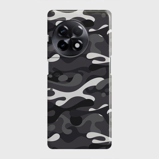 OnePlus 11R Cover - Camo Series - White & Grey Design - Matte Finish - Snap On Hard Case with LifeTime Colors Guarantee