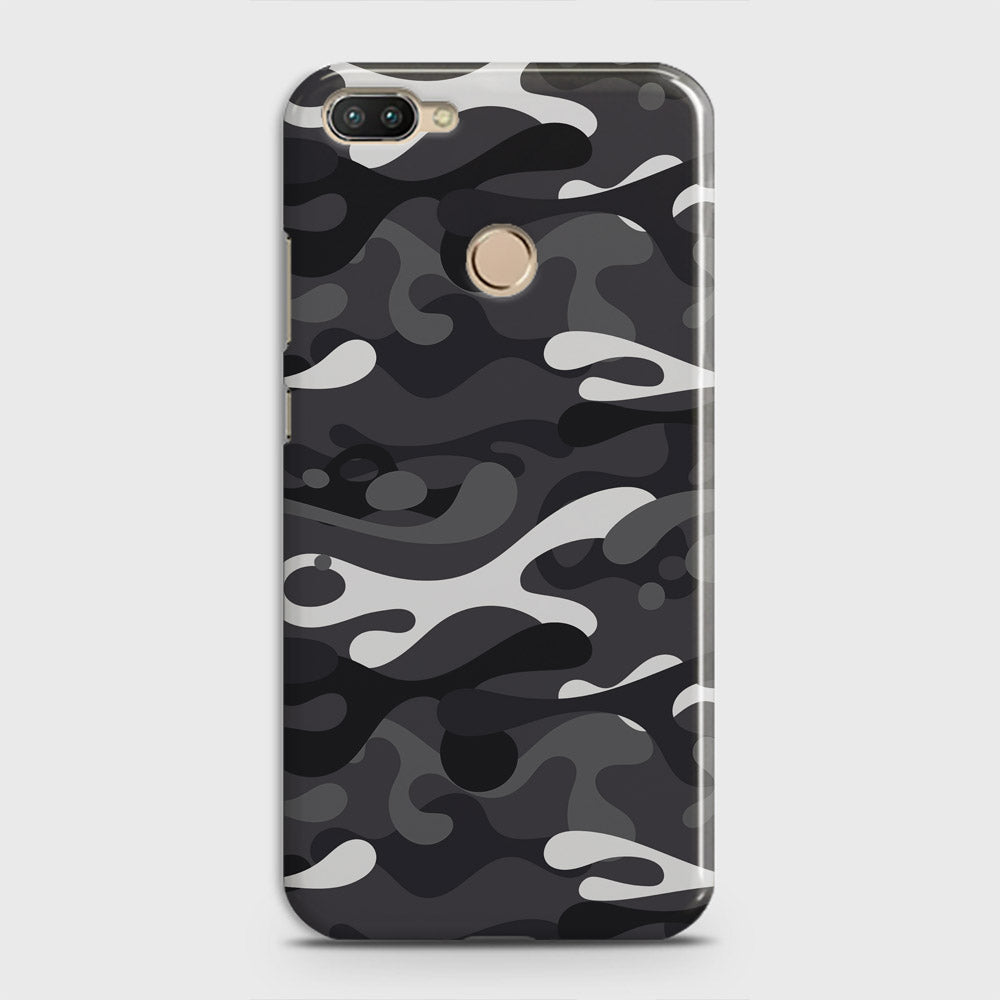 Infinix Hot 6 Pro  Cover - Camo Series - White & Grey Design - Matte Finish - Snap On Hard Case with LifeTime Colors Guarantee