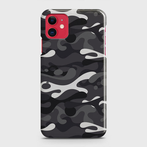 iPhone 11 Cover - Camo Series - White & Grey Design - Matte Finish - Snap On Hard Case with LifeTime Colors Guarantee