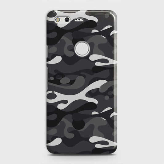 Google Pixel Cover - Camo Series - White & Grey - Matte Finish - Snap On Hard Case with LifeTime Colors Guarantee