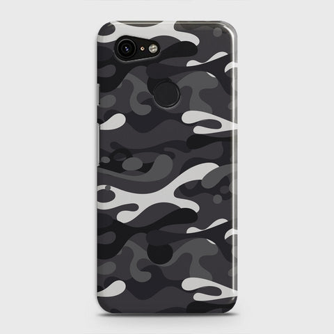 Google Pixel 3 XL Cover - Camo Series - White & Grey - Matte Finish - Snap On Hard Case with LifeTime Colors Guarantee