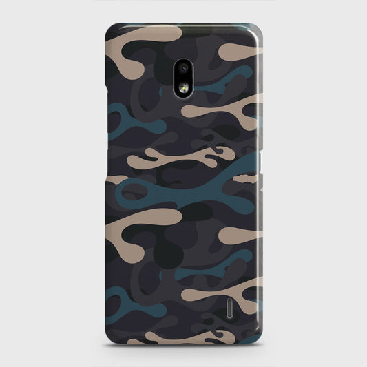Nokia 2.2 Cover - Camo Series - Blue & Grey Design - Matte Finish - Snap On Hard Case with LifeTime Colors Guarantee