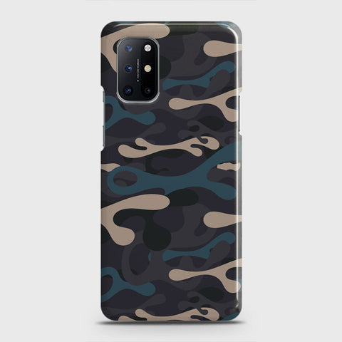 OnePlus 8T  Cover - Camo Series - Blue & Grey Design - Matte Finish - Snap On Hard Case with LifeTime Colors Guarantee