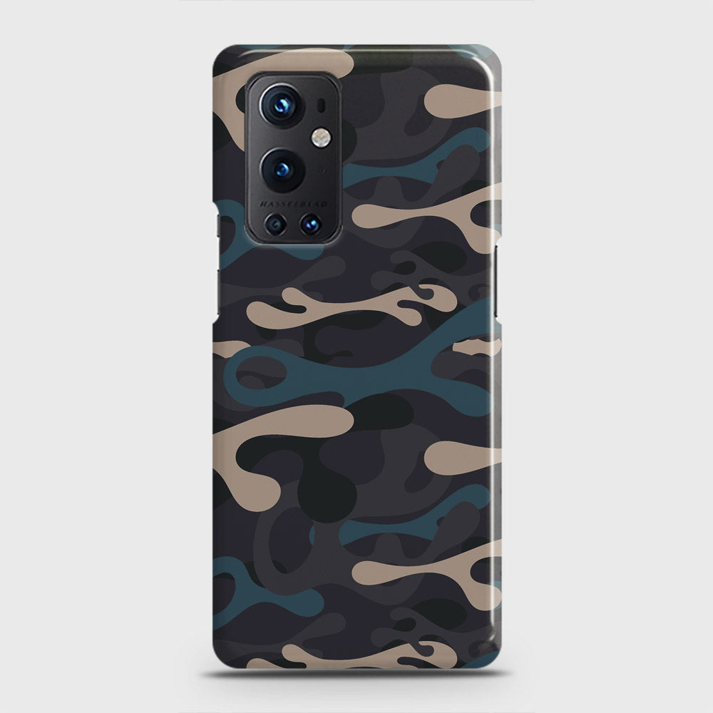 OnePlus 9 Pro  Cover - Camo Series - Blue & Grey Design - Matte Finish - Snap On Hard Case with LifeTime Colors Guarantee