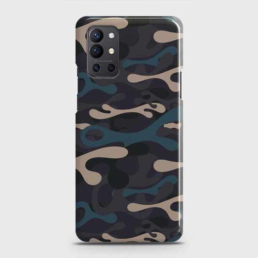 OnePlus 9R  Cover - Camo Series - Blue & Grey Design - Matte Finish - Snap On Hard Case with LifeTime Colors Guarantee