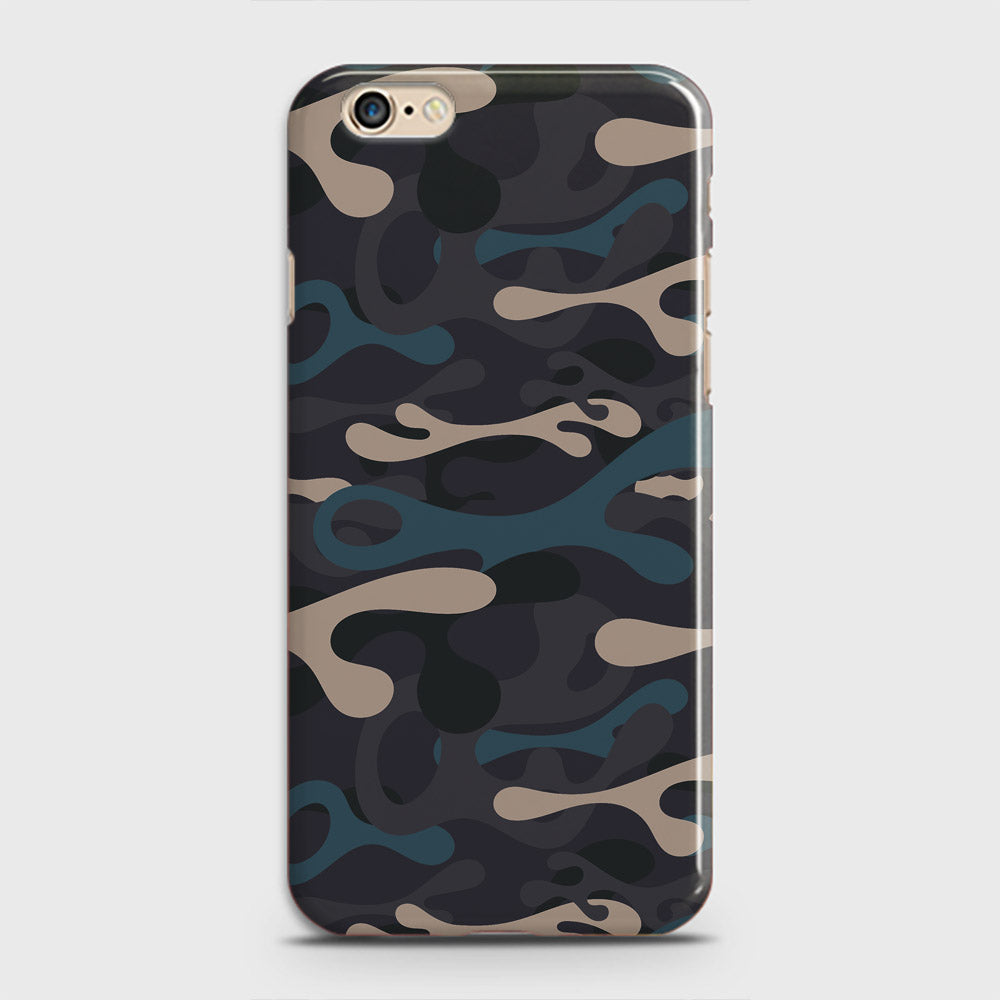 iPhone 6S Cover - Camo Series - Blue & Grey Design - Matte Finish - Snap On Hard Case with LifeTime Colors Guarantee