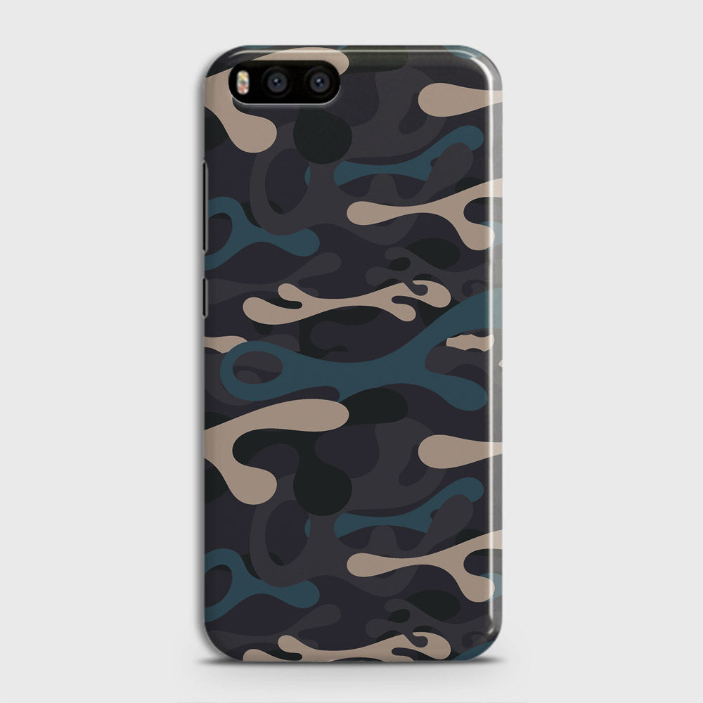 Xiaomi Mi 6  Cover - Camo Series - Blue & Grey Design - Matte Finish - Snap On Hard Case with LifeTime Colors Guarantee