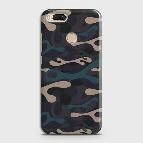 Xiaomi Mi A1 Cover - Camo Series - Blue & Grey Design - Matte Finish - Snap On Hard Case with LifeTime Colors Guarantee