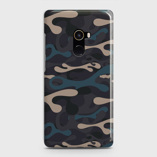 Xiaomi Mi Mix 2 Cover - Camo Series - Blue & Grey Design - Matte Finish - Snap On Hard Case with LifeTime Colors Guarantee