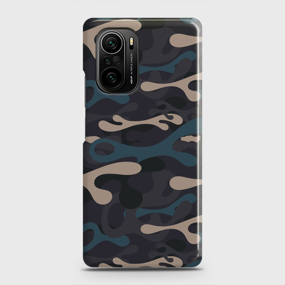 Xiaomi Mi 11i Cover - Camo Series - Blue & Grey Design - Matte Finish - Snap On Hard Case with LifeTime Colors Guarantee