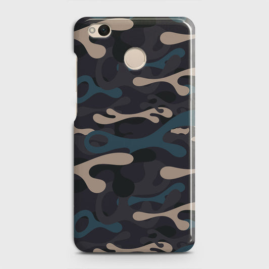 Xiaomi Redmi 4 / 4X Cover - Camo Series - Blue & Grey Design - Matte Finish - Snap On Hard Case with LifeTime Colors Guarantee