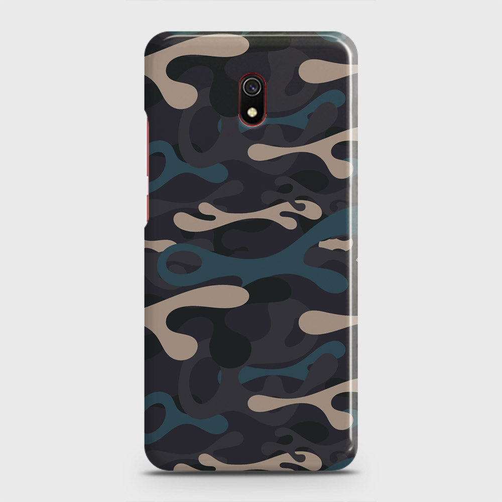 Xiaomi Redmi 8A Cover - Camo Series - Blue & Grey Design - Matte Finish - Snap On Hard Case with LifeTime Colors Guarantee