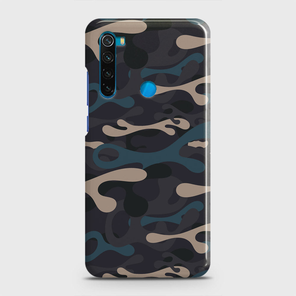 Xiaomi Redmi Note 8 Cover - Camo Series - Blue & Grey Design - Matte Finish - Snap On Hard Case with LifeTime Colors Guarantee