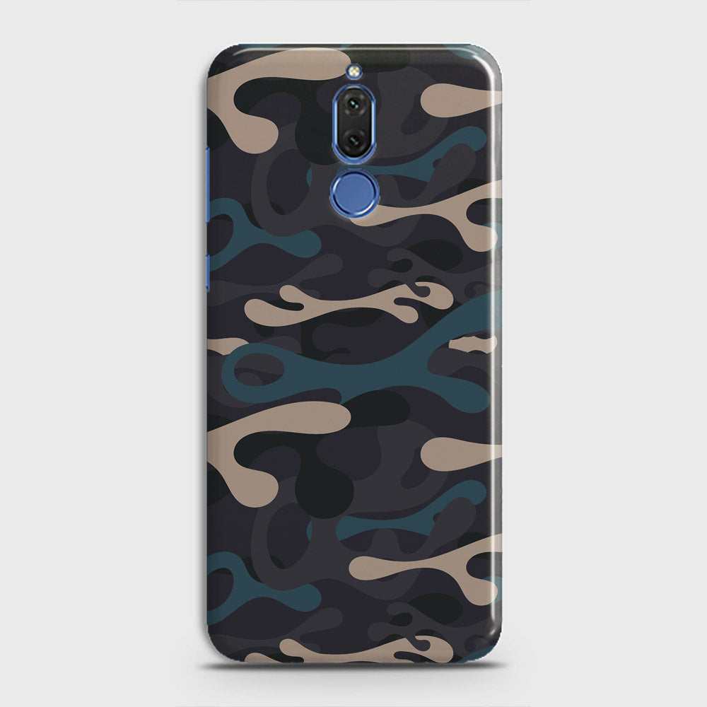 Huawei Mate 10 Lite Cover - Camo Series - Blue & Grey Design - Matte Finish - Snap On Hard Case with LifeTime Colors Guarantee