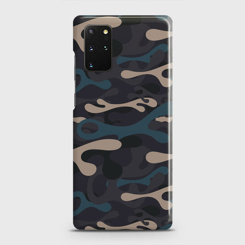 Samsung Galaxy S20 Plus Cover - Camo Series - Blue & Grey Design - Matte Finish - Snap On Hard Case with LifeTime Colors Guarantee