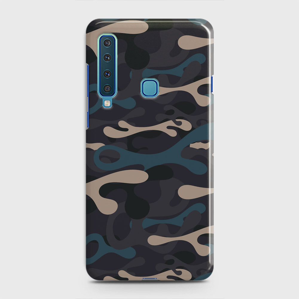 Samsung Galaxy A9s Cover - Camo Series - Blue & Grey Design - Matte Finish - Snap On Hard Case with LifeTime Colors Guarantee