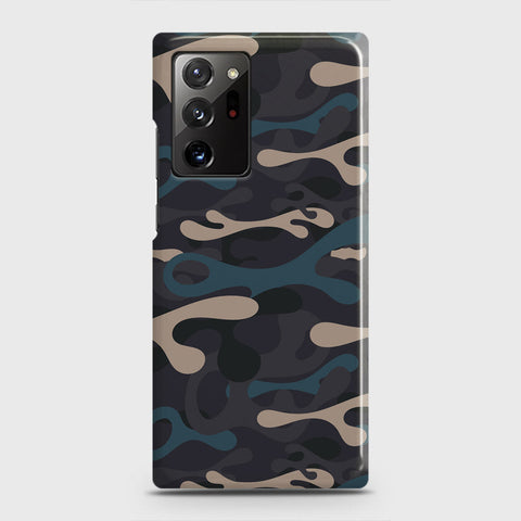 Samsung Galaxy Note 20 Ultra Cover - Camo Series - Blue & Grey Design - Matte Finish - Snap On Hard Case with LifeTime Colors Guarantee