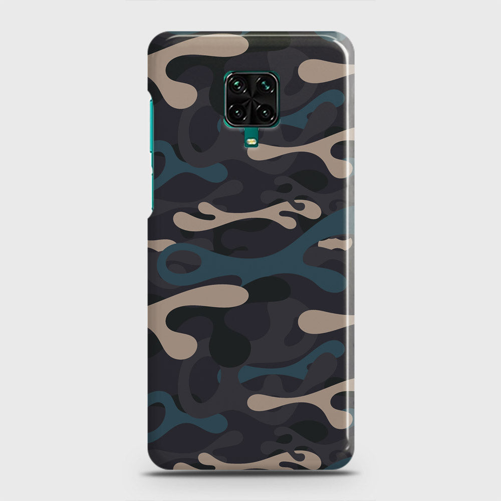 Xiaomi Redmi Note 9 Pro Cover - Camo Series - Blue & Grey Design - Matte Finish - Snap On Hard Case with LifeTime Colors Guarantee