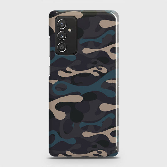 Samsung Galaxy M52 5G Cover - Camo Series - Blue & Grey Design - Matte Finish - Snap On Hard Case with LifeTime Colors Guarantee