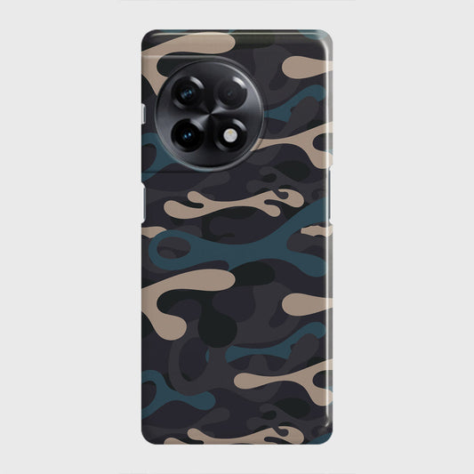 OnePlus 11R Cover - Camo Series - Blue & Grey Design - Matte Finish - Snap On Hard Case with LifeTime Colors Guarantee