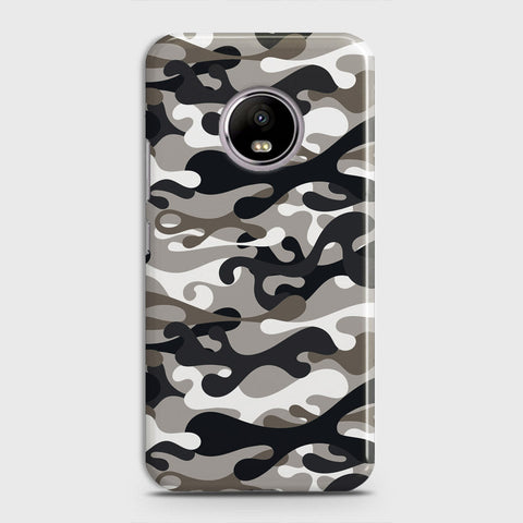 Motorola E4 Plus Cover - Camo Series - Black & Olive Design - Matte Finish - Snap On Hard Case with LifeTime Colors Guarantee