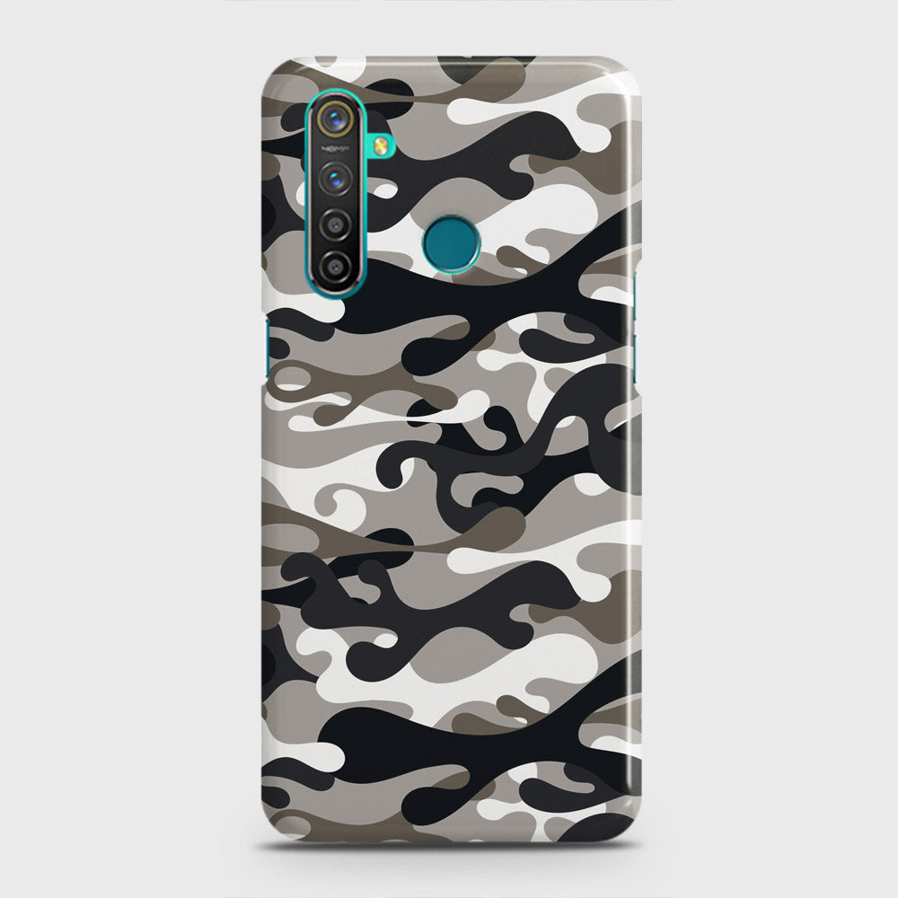 Realme 5 Cover - Camo Series - Black & Olive Design - Matte Finish - Snap On Hard Case with LifeTime Colors Guarantee