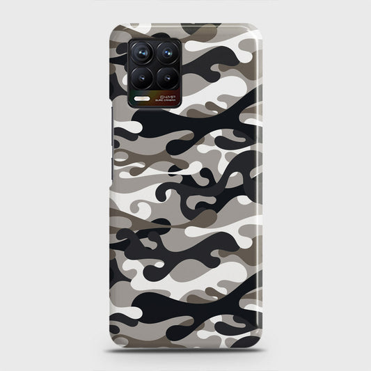 Realme 8 Cover - Camo Series - Black & Olive Design - Matte Finish - Snap On Hard Case with LifeTime Colors Guarantee