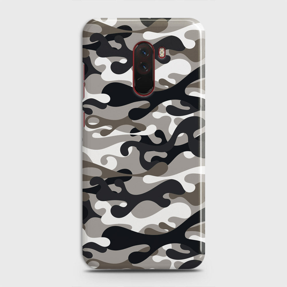 Xiaomi Pocophone F1  Cover - Camo Series - Black & Olive Design - Matte Finish - Snap On Hard Case with LifeTime Colors Guarantee