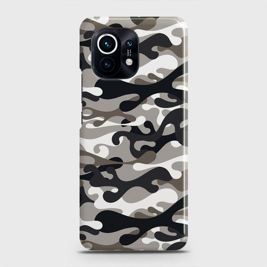 Xiaomi Mi 11 Cover - Camo Series - Black & Olive Design - Matte Finish - Snap On Hard Case with LifeTime Colors Guarantee