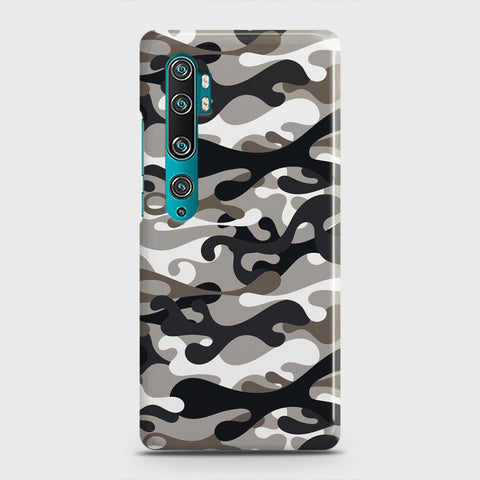 Xiaomi Mi Note 10 Cover - Camo Series - Black & Olive Design - Matte Finish - Snap On Hard Case with LifeTime Colors Guarantee