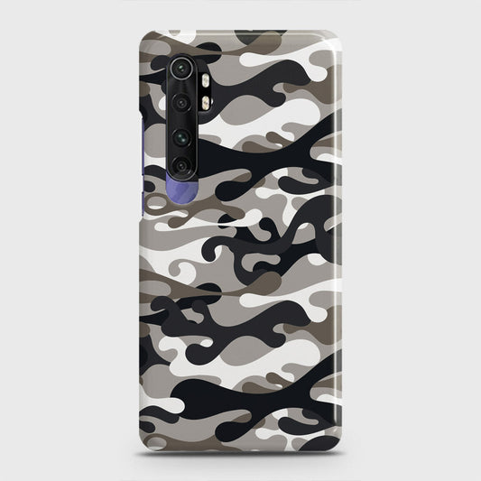 Xiaomi Mi Note 10 Lite Cover - Camo Series - Black & Olive Design - Matte Finish - Snap On Hard Case with LifeTime Colors Guarantee