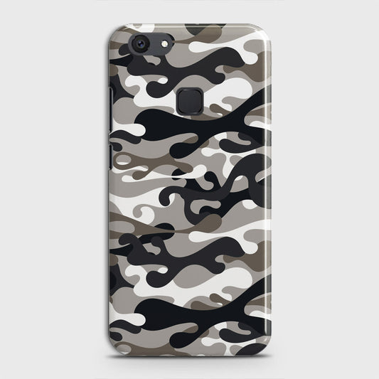 Vivo V7 Plus Cover - Camo Series - Black & Olive Design - Matte Finish - Snap On Hard Case with LifeTime Colors Guarantee