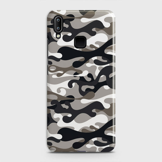 Vivo V11 Cover - Camo Series - Black & Olive Design - Matte Finish - Snap On Hard Case with LifeTime Colors Guarantee