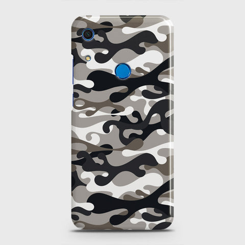 Huawei Y6s 2019 Cover - Camo Series - Black & Olive Design - Matte Finish - Snap On Hard Case with LifeTime Colors Guarantee