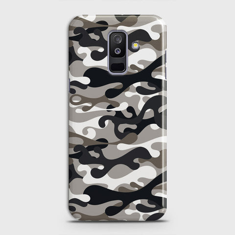 Samsung Galaxy A6 Plus 2018 Cover - Camo Series - Black & Olive Design - Matte Finish - Snap On Hard Case with LifeTime Colors Guarantee