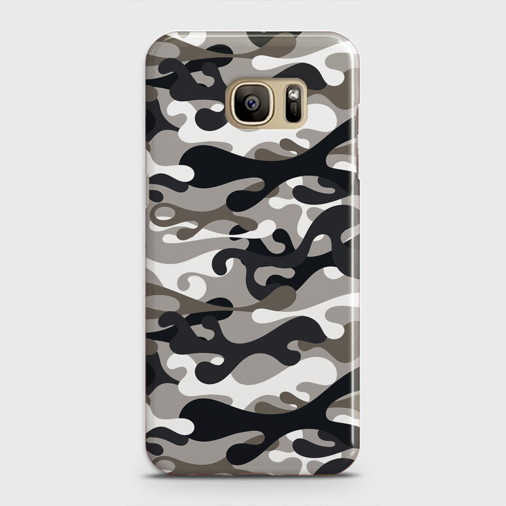 Samsung Galaxy S7 Cover - Camo Series - Black & Olive Design - Matte Finish - Snap On Hard Case with LifeTime Colors Guarantee