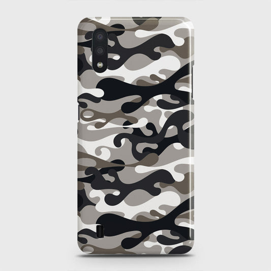 Samsung Galaxy A01 Cover - Camo Series - Black & Olive Design - Matte Finish - Snap On Hard Case with LifeTime Colors Guarantee