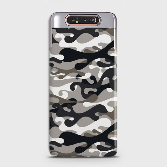 Samsung Galaxy A80 Cover - Camo Series - Black & Olive Design - Matte Finish - Snap On Hard Case with LifeTime Colors Guarantee