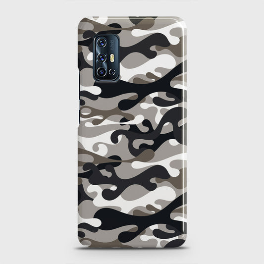 Vivo V17 Cover - Camo Series - Black & Olive Design - Matte Finish - Snap On Hard Case with LifeTime Colors Guarantee