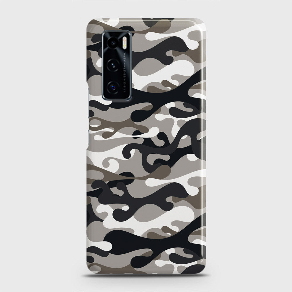 Vivo V20 SE Cover - Camo Series - Black & Olive Design - Matte Finish - Snap On Hard Case with LifeTime Colors Guarantee