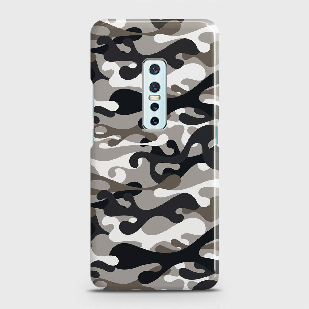 Vivo V17 Pro Cover - Camo Series - Black & Olive Design - Matte Finish - Snap On Hard Case with LifeTime Colors Guarantee