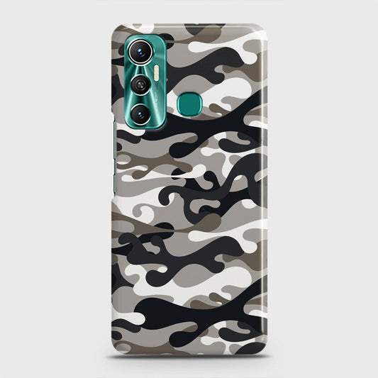 Infinix Hot 11 Cover - Camo Series - Black & Olive Design - Matte Finish - Snap On Hard Case with LifeTime Colors Guarantee