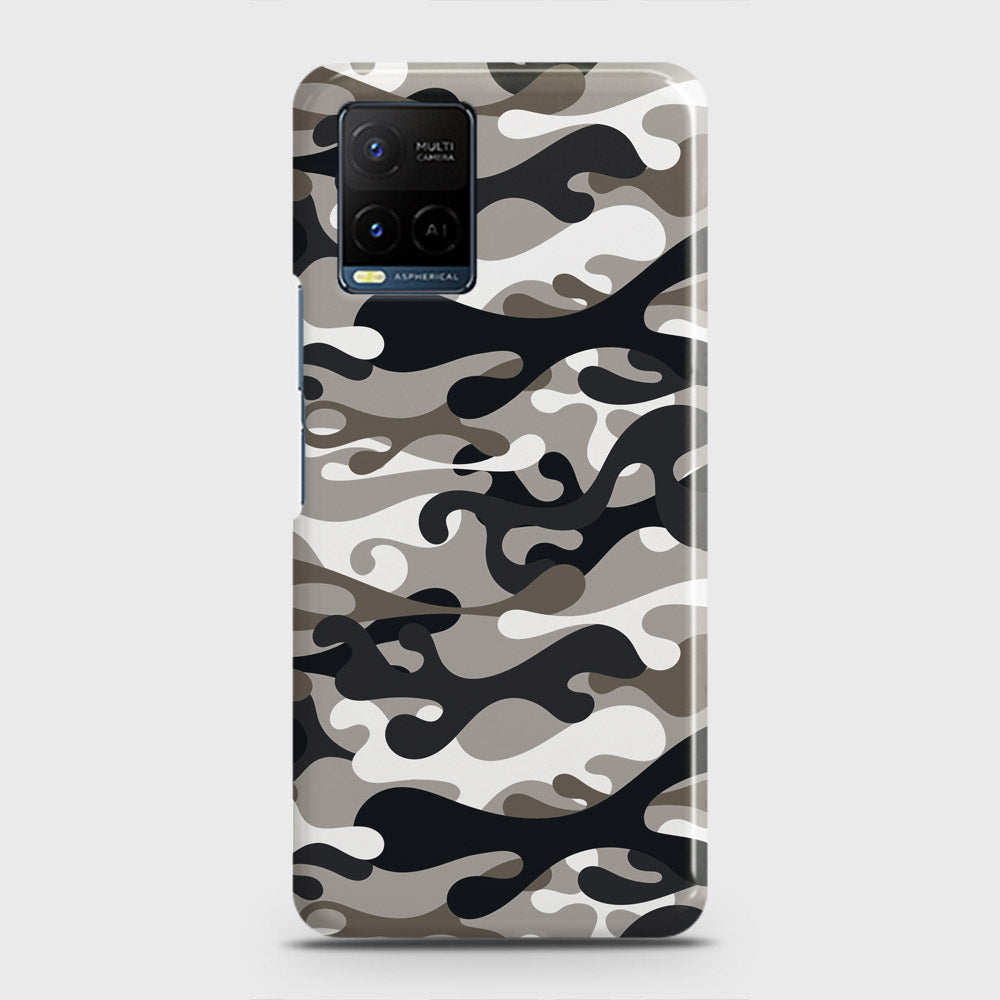 Vivo Y21s Cover - Camo Series - Black & Olive Design - Matte Finish - Snap On Hard Case with LifeTime Colors Guarantee