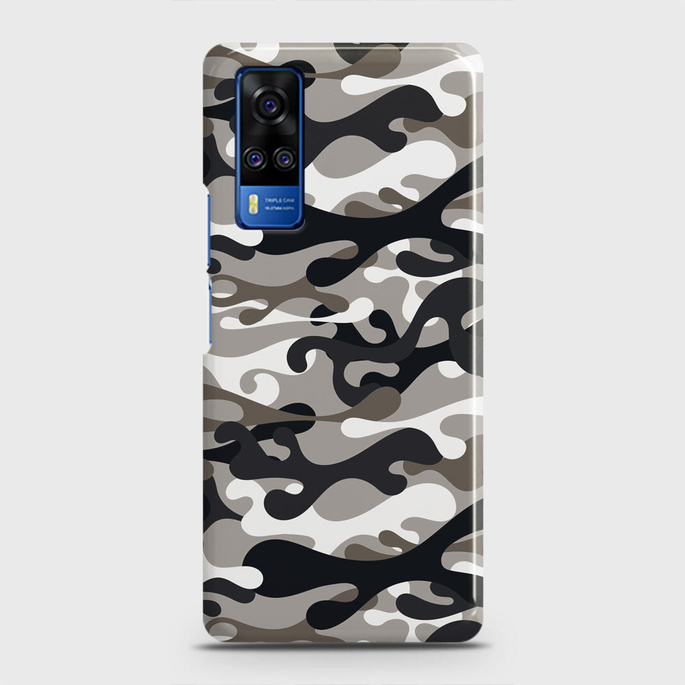 Vivo Y33  Cover - Camo Series - Black & Olive Design - Matte Finish - Snap On Hard Case with LifeTime Colors Guarantee