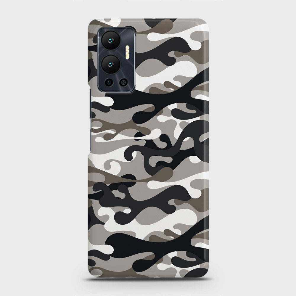 Infinix Hot 12 Cover - Camo Series - Black & Olive Design - Matte Finish - Snap On Hard Case with LifeTime Colors Guarantee