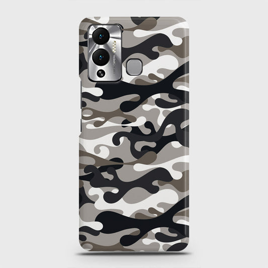 Infinix Hot 12 Play Cover - Camo Series - Black & Olive Design - Matte Finish - Snap On Hard Case with LifeTime Colors Guarantee