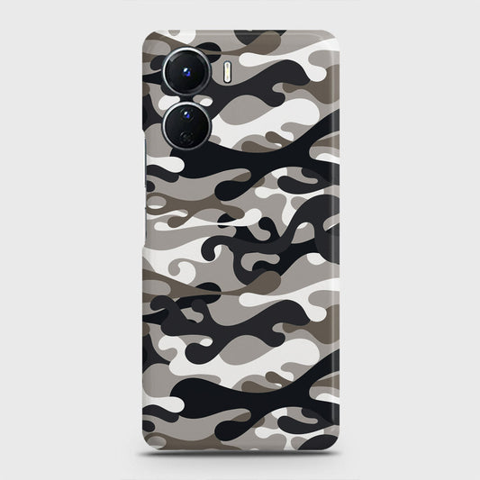 Vivo Y16 Cover - Camo Series - Black & Olive Design - Matte Finish - Snap On Hard Case with LifeTime Colors Guarantee