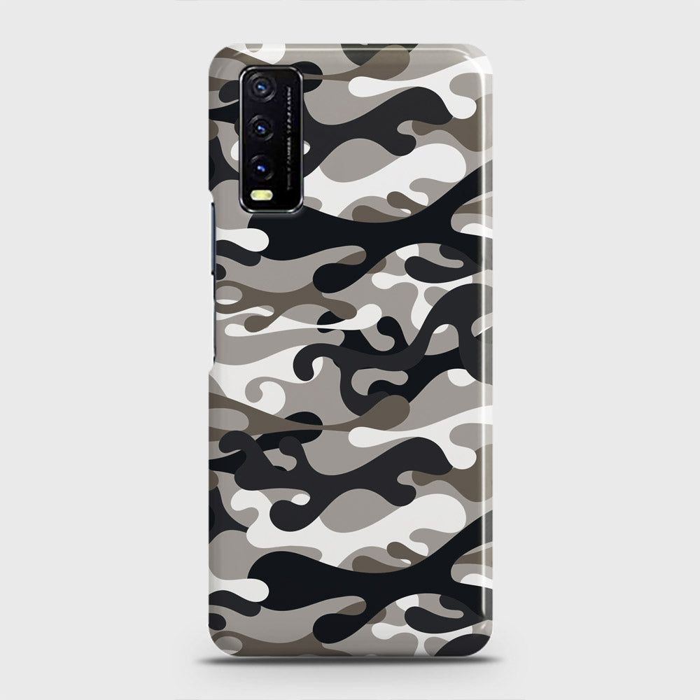 Vivo Y20T  Cover - Camo Series - Black & Olive Design - Matte Finish - Snap On Hard Case with LifeTime Colors Guarantee